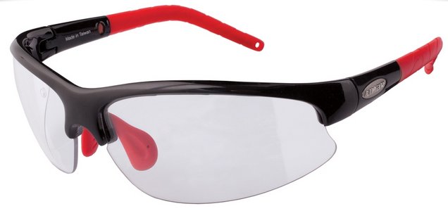 Limar OF 6.5 Polycarbonate Cycling Sunglasses Black / Red RX