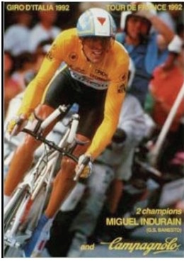 Campagnolo Miguel Indurain Poster 1992 Tour De France