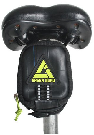 Green Guru Clutch Recycled Bike Tube Saddle Bag