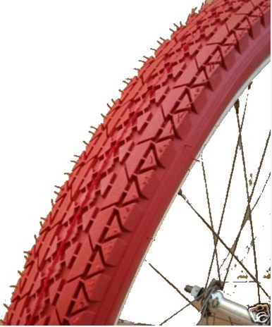 Innova Red Beach Cruiser Bicycle Tire Model 2704 Red Tread