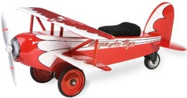 Morgan Cycle Ace Flyer BiPlane Ride On Toy