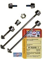 Pitlock Security Skewer 5 Piece Set DISC Brake & Ahead Locking System