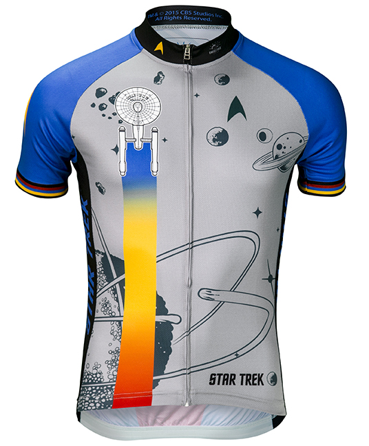 Star Trek Final Frontier Mens Cycling Jersey Blue 2XL