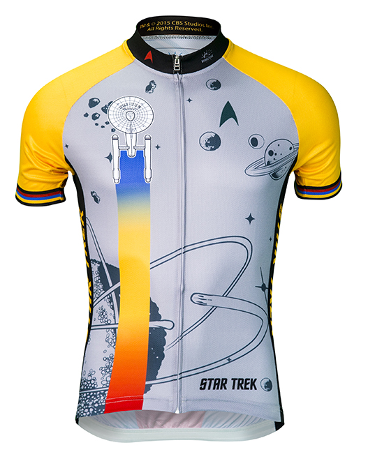 Star Trek Final Frontier Mens Cycling Jersey Gold Small