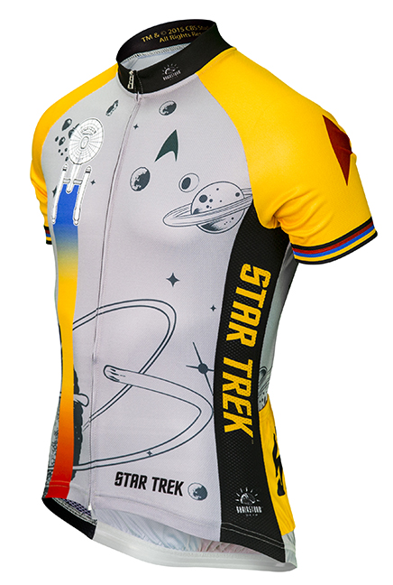 Star Trek Final Frontier Womens Cycling Jersey Gold XL