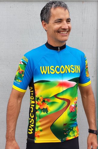 Wisconsin Cycling Jersey Blue XL