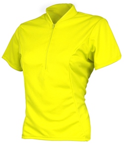 Adrenaline Womens Classic Cycling Jersey Neon Yellow Small