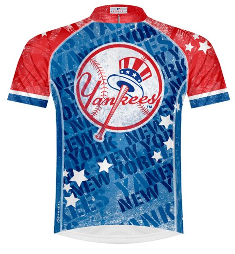 Primal Wear Yankees Vintage Mens Cycling Jersey Large